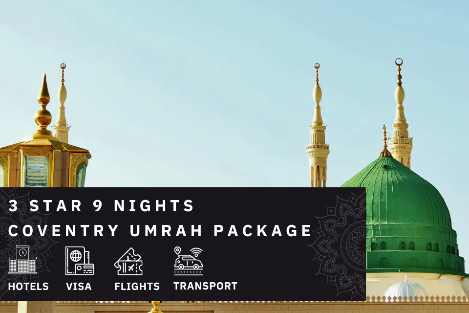 9 Nights 3 Star Coventry Umrah Package